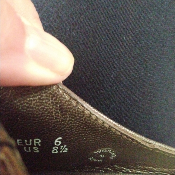 Mephisto Metallic Air Jet Heeled Mule Shoes 8.5 - Picture 11 of 11